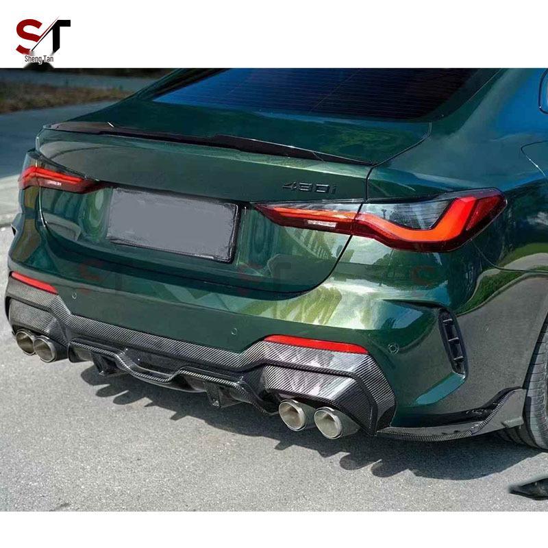 Задний диффузор и накладки на бампер из углеродного волокна для BMW 4 серии G22/G23 Coupe