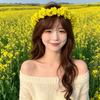 Pastoral style Rapeseed Flower Wreath Headband Beautiful Floral Kids Sweet Resin Flower Hair Accessories