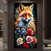 Diy Diamond Mosaic Fox Flower Large Size Diamonds Art Painting Full Drill Rhinestone Embroidery Animals Jewelry Cross Stitch Kits Wall Decor