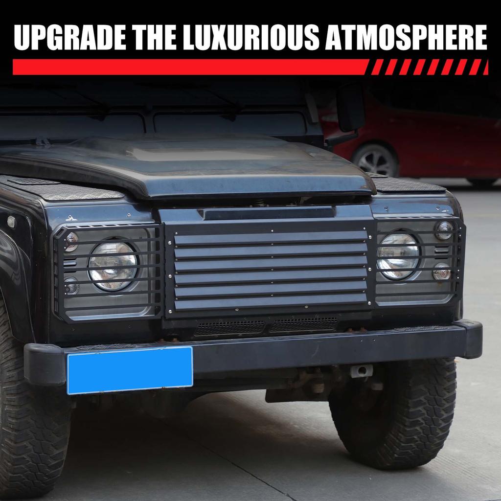 BJL1 Для Land Rover Defender 90 110 130 2004-2019 Центральная решетка Защитная сетка для фар Автомобильная защитная крышка фар Автоаксессуары