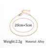 Simple Beach Ladies Anklet Metal Chain Feet Fashion Trend Female Feet Bare Chain Jewelry AVE