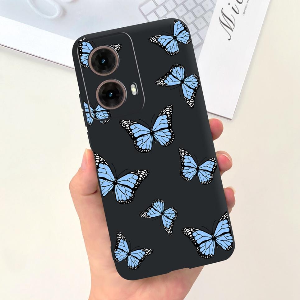 For Motorola Moto G85 Funda Coque 2025 Women New Fashion Pattern Soft Luxury Liquid Silicone Bumper Shell Slim Phone Case Cover