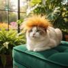 Привлекательный кошачий желтый парик Новинка DIY Подстрижка Питомец Косплей Шляпа Регулируемый Полиэстер Кошачий Головной убор Косплей Событие