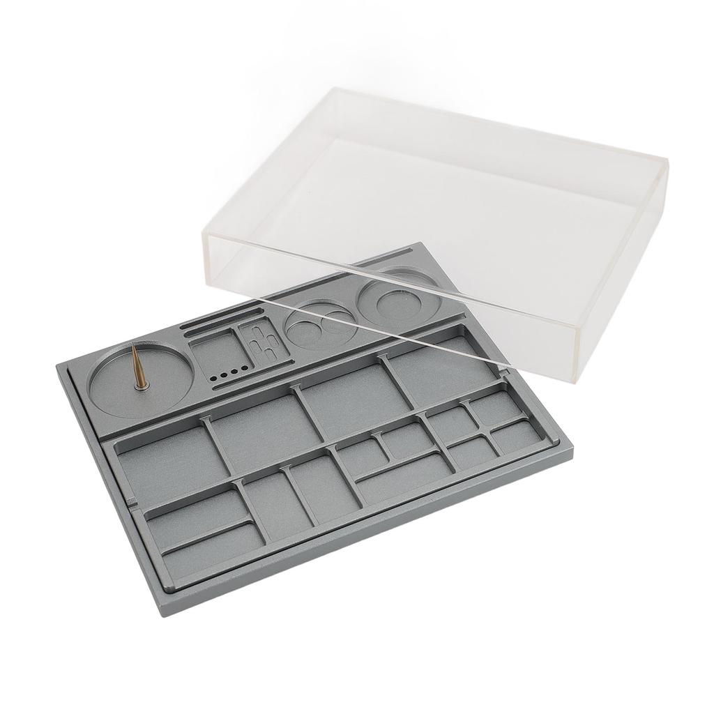 Коробка для хранения деталей часов Хранение винтовых компонентов механизма Органайзер для деталей часов Чехол для защиты от пыли для часов