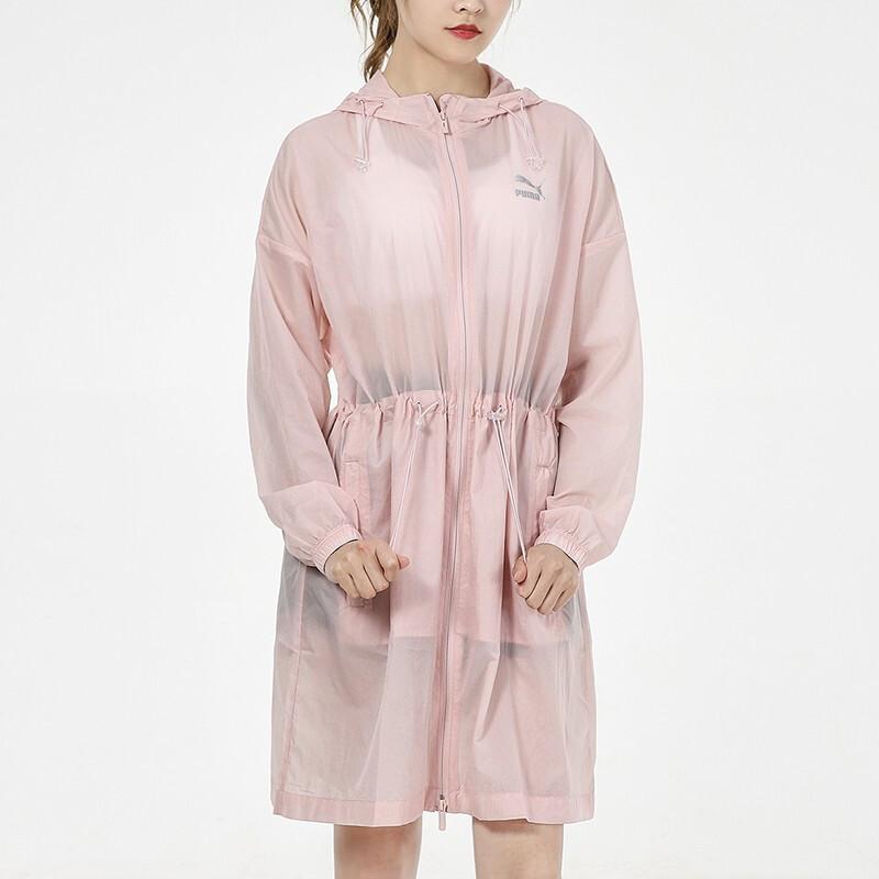 Puma Loose Casual Breathable Hooded Windbreaker Women Outerwear Pink 532680-36