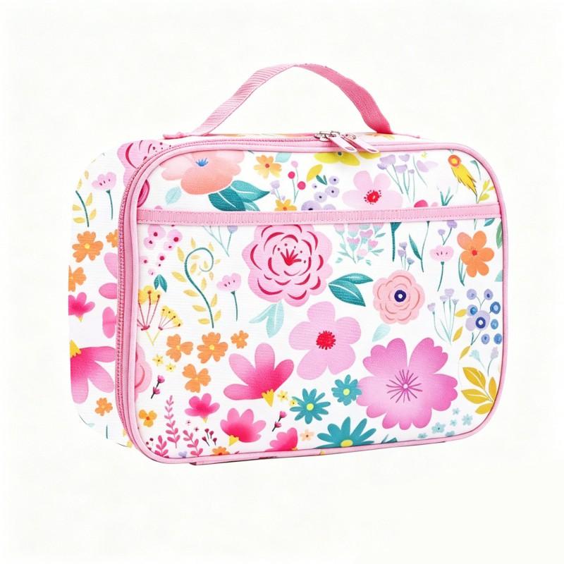 Kids Insulated Lunch Bag With Rocket Game Controller Print Portable Cooler School Picnic Outdoor Use