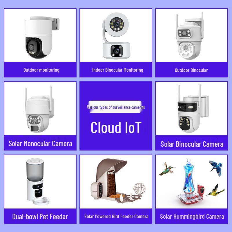 Smart Home WiFi Surveillance Camera with Full-Color Night Vision & Two-Way Audio