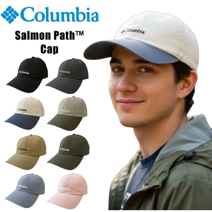 Кепка Columbia Salmon Path с логотипом, защита от УФ-лучей UPF50, PU5771 - Вышивка, Omni-Shade, Защита, Рыбалка, Кемпинг,