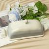 Household Butter Box Ceramic Cheese Fresh-keeping Box Tableware Storage Tray  Fruit