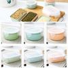 280/380ml Portable Lunch Transparent Sealed Box Food Bento Storage Container