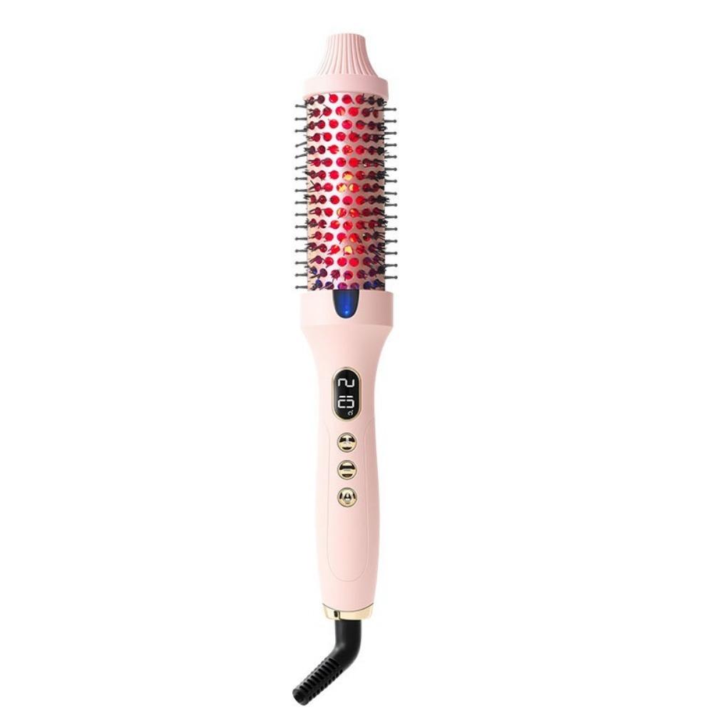 2 In 1 Hair Curler Straightener Professional PTC Heating Hair Curling Iron Anti-Scald 6 Temps Setting Electric Curling Wand