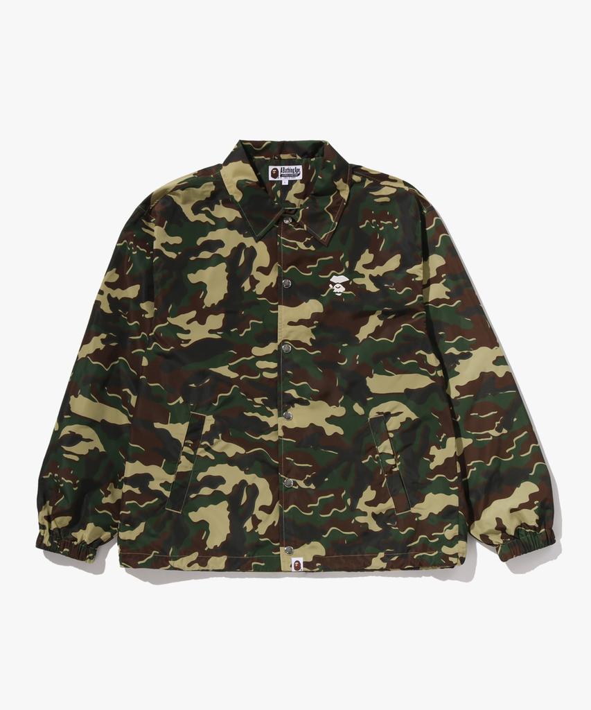 Bape Glitch Woodland Camo Coach Jacket (M) Green