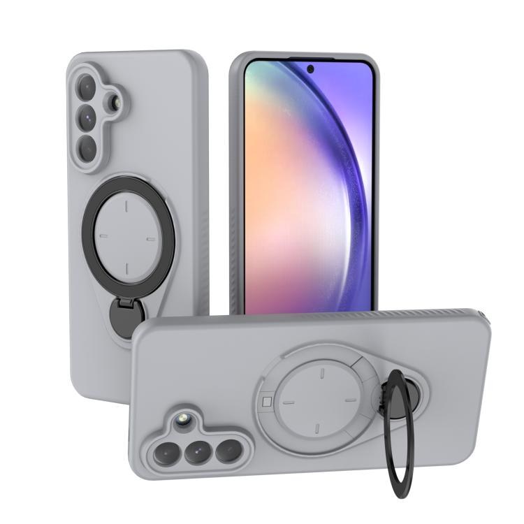 Ring Shield MagSafe TPU Phone Case With 360° Rotating Ring Holder Anti‑Fingerprint For Samsung Galaxy A17 5G