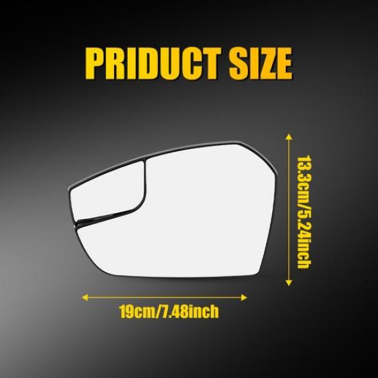 Driver Side Door Mirror Glass For 2018-19 Ford Escape SEL No Heated GJ5Z17K707G