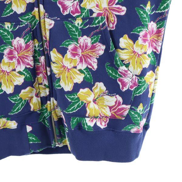 GENTLEMAN сделано в Японии Цветочный Худи на молнии с длинным рукавом M Мужской Б/У