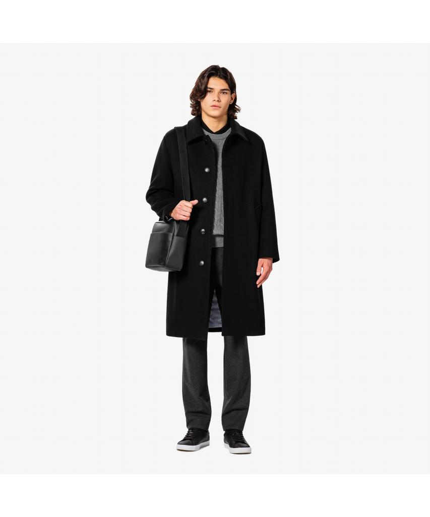 Lacoste Men'S Wool Cashmere Balmacaan Coat Bh512E-55N 031