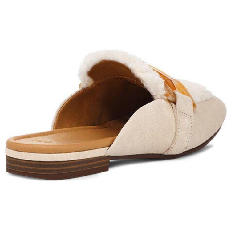 UGG Janaya Sheepskin Casual Comfortable Fashion Sandals Women Sandals Almond-White 1136891-AMSD