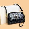 New Bright Leather Fashionable Simple Single-shoulder Cross-span Bag High-end and Versatile Women's Handbag Horizontal Mobile Phone Bag