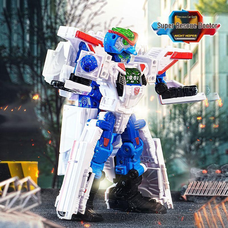 Kabo Car God's Crystal Beast Squadron Transforming Mecha Robot Toy