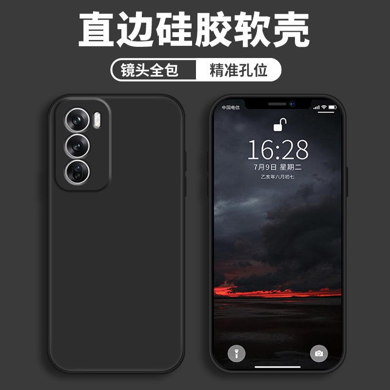 Применимый чехол для мобильного телефона opporeno11, защитный чехол, жидкий мягкий силикон, полноразмерный, противоударный, для мужчин и женщин