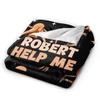 Marcus The Worm Funny Meme Robert Help Blanket  Flannel Vintage Soft Throw Blanket for Home Summer