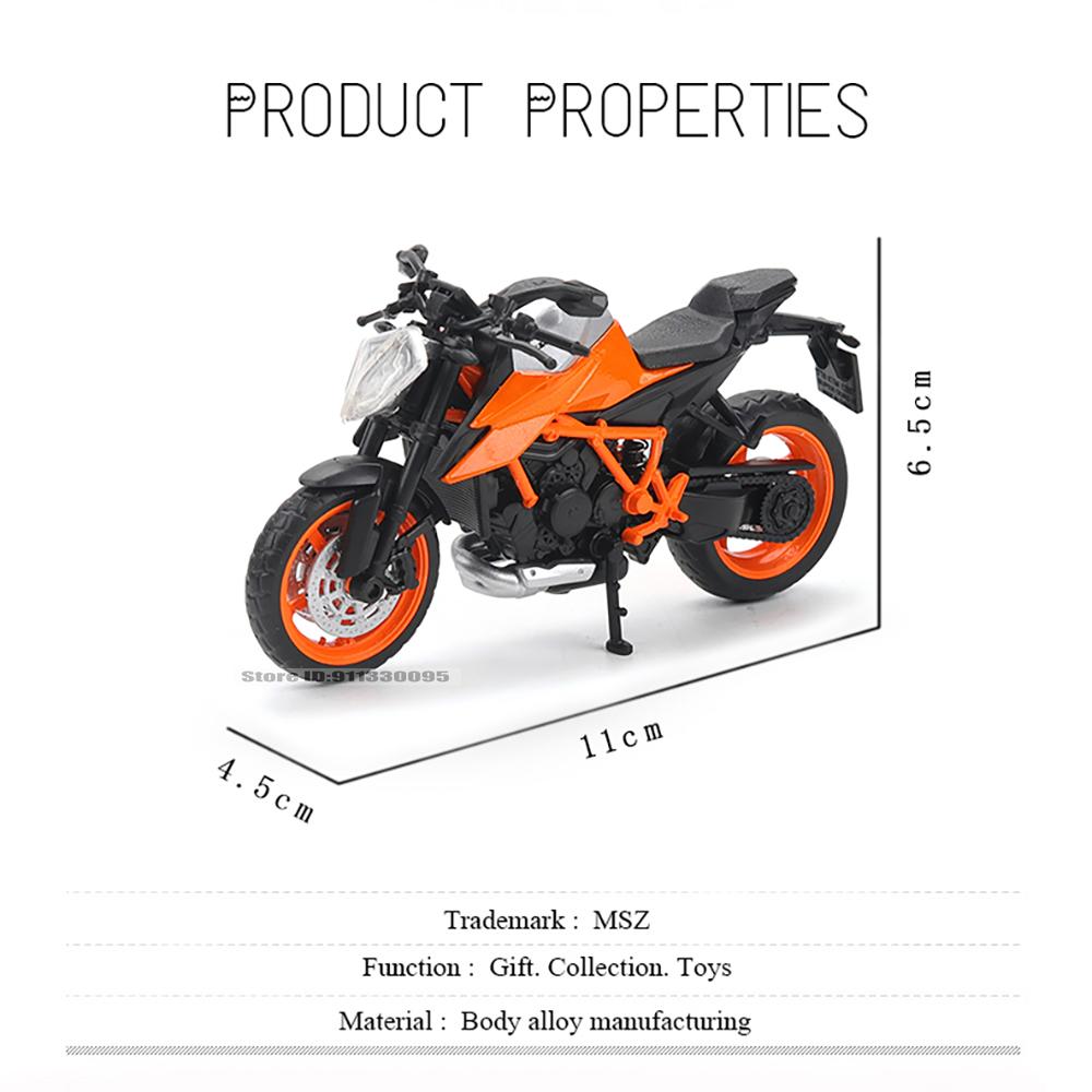 MSZ CCA 1:18 KTM 1290 Super Duke Классический Мотоцикл Сплав Модель Автомобиля Детская Игрушечная Машинка Литая Модель Мотоцикла Игрушка Подарки
