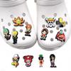 Мультяшные персонажи One Piece - Наклейки для обуви Crocs - Декоративные аксессуары из мягкой резины