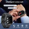 LIGE Умные часы со светодиодной подсветкой 2,02-дюймовый квадратный HD-экран Мониторинг здоровья Спорт на открытом воздухе Фитнес Водонепроницаемые умные часы для Android и IOS