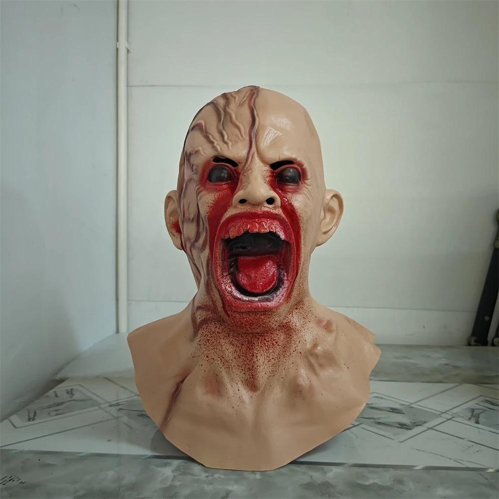 High Quality Latex Horror Infected Zombie Masks Realistic Unisex Halloween Props Adult Party Cosplay Costume Props
