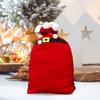 Yousheng Christmas Velvet Santa Bag with Drawstring Red Santa Gift Bag Large Gift Wrapping Sack for Xmas Present Party Supply