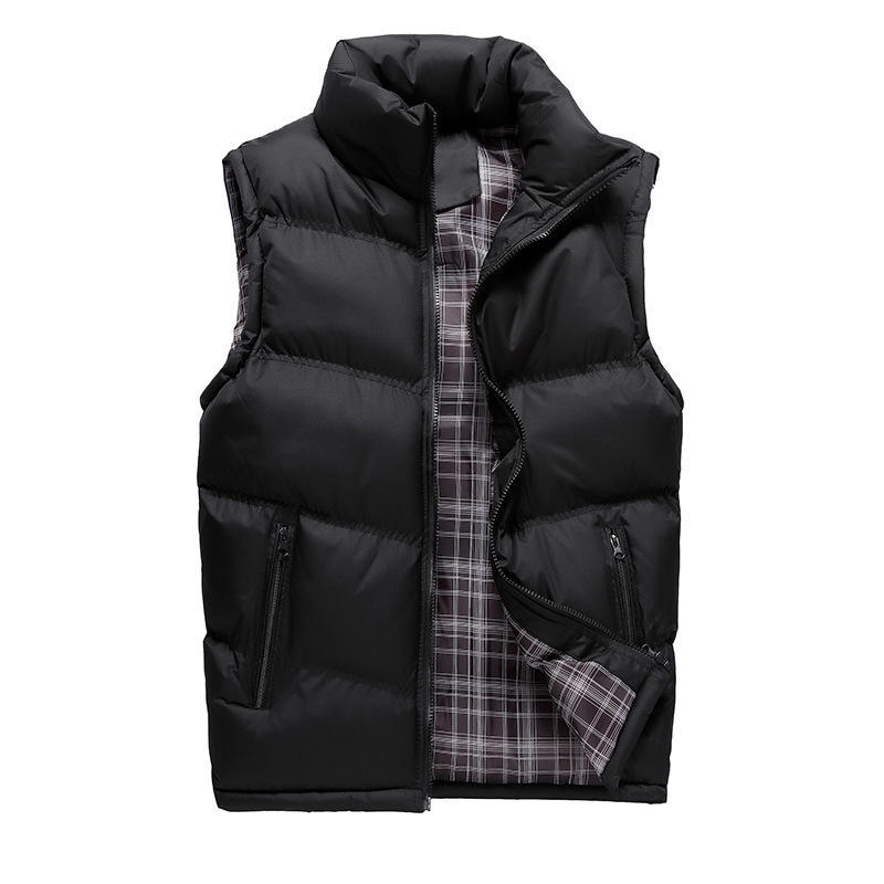 Thickened Thermal Down Cotton Vest Men's Winter Plus Size Winter Cotton Vest Vest Vest Sleeveless Cotton Coat