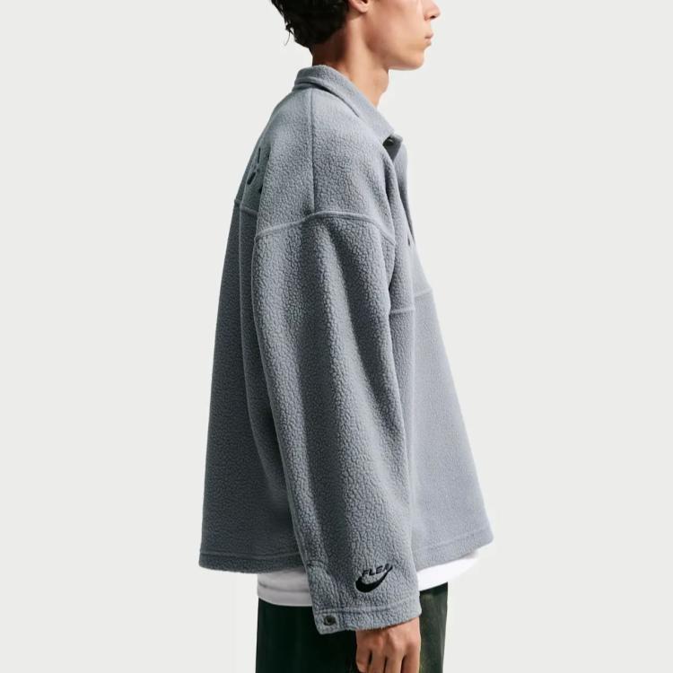 Nike Sweatshirts Unisex Gray Lapel Moderate II1121-084