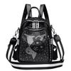 Hot Diamond Shoulder Women's Bag New Fashion Versatile Personality Foreign Style Large Capacity Dual-purpose Backpack Trend