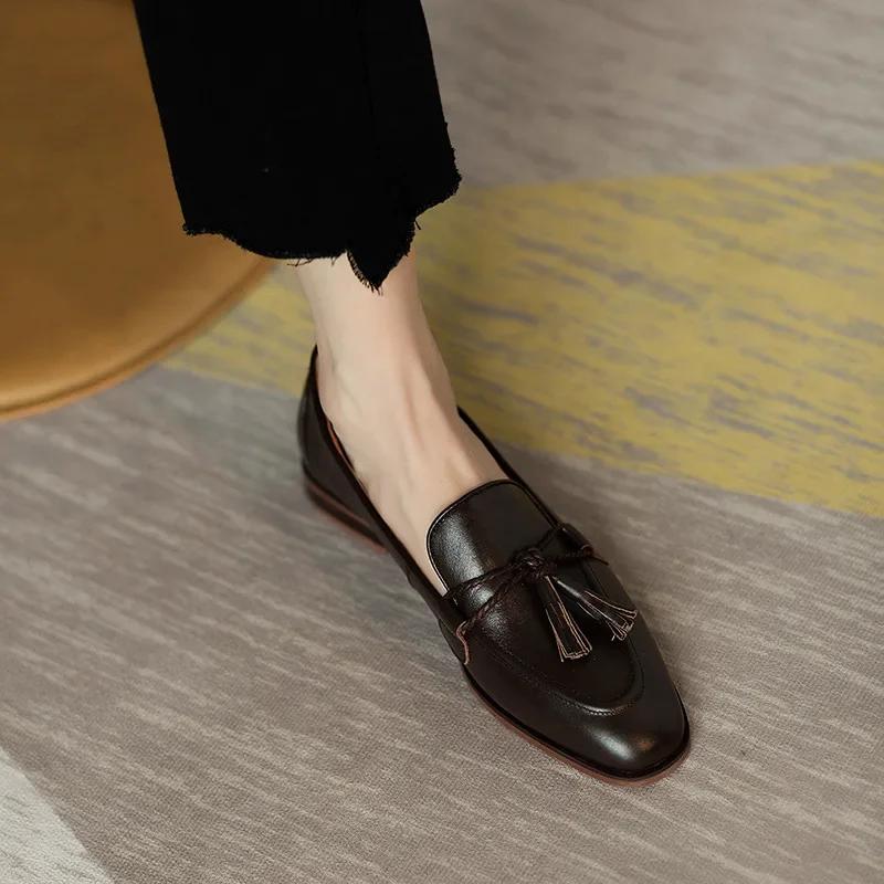 Женская повседневная обувь, туфли на плоской подошве с бантом в стиле ретро, ​​зимние модные элегантные туфли-лодочки на шпильке с круглым носком, вечерние платья, лоферы
