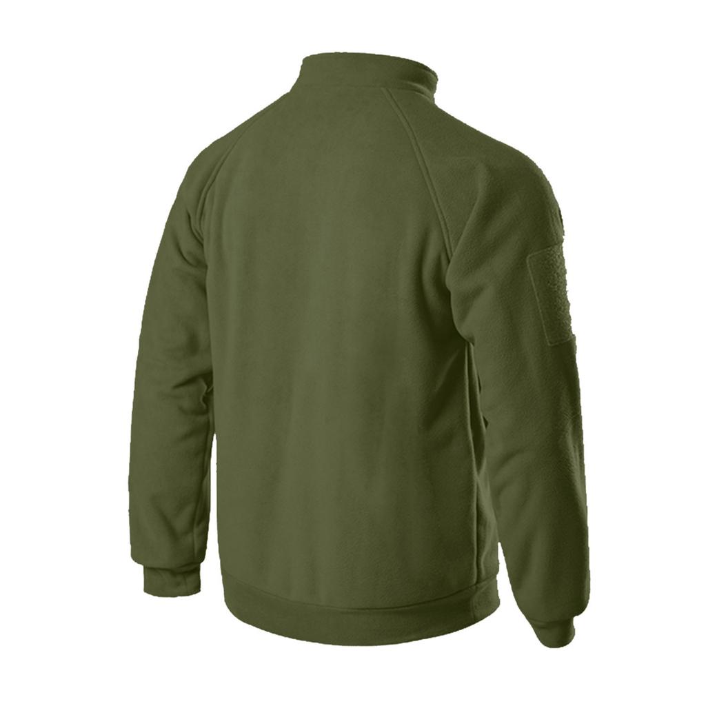 Мужская уличная куртка, одежда для охоты, теплый флисовый пуловер на молнии, мужское ветрозащитное пальто на весну и зиму, термобелье