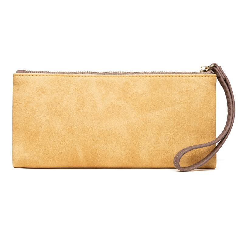 Матовый Ретро Женский Кошелек Картхолдер Многофункциональная Ручная Длинная Сумка