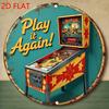 Vintage Pinball Machine Play It Again  Vintage Durable Metal Plaque Wall Decor Home Office Bar Man Cave Wall Art
