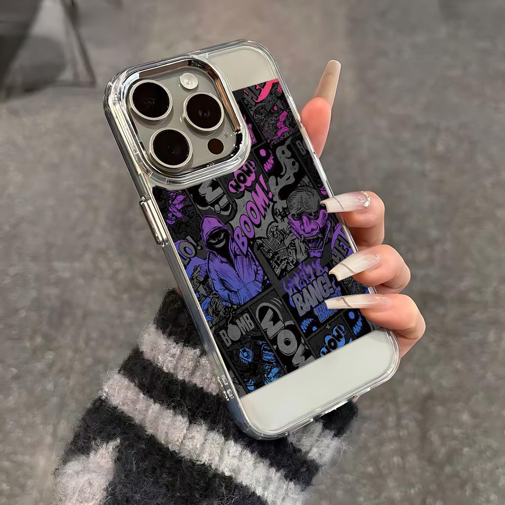 Крутой чехол Boom Chao для iPhone 17 13 16 Plus 11 Pro Max 12 15 14 17E 16E, не желтеющий, противоударный задний чехол