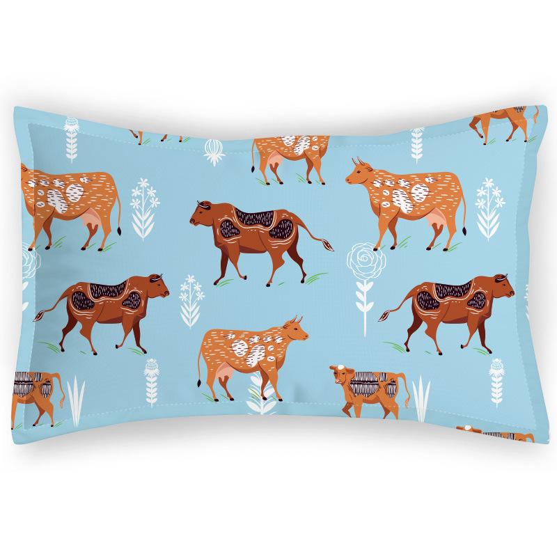 Мистер. Сумка в китайском стиле Наволочка-подушка с коровьим принтом Детская мультяшная наволочка Наволочка с цифровой печатью