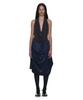Partimento Woman Dot All-Over Printed Drape Midi Skirt_Navy