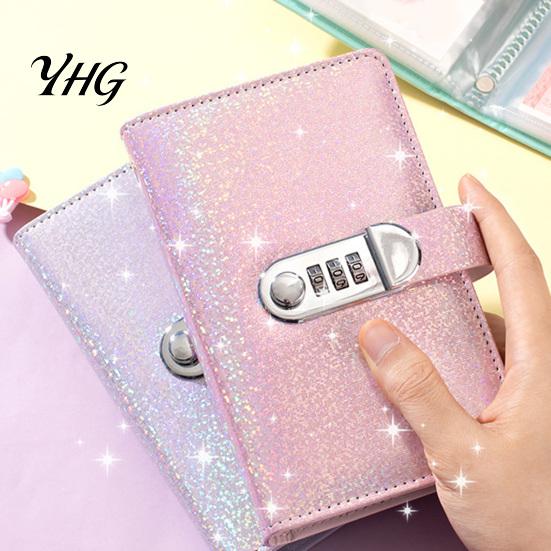 Money Saving Binder A6 Cash Budget with Password Lock, 100 Transparent Pockets Organizer, Financial Record Keeper PU Leather Cover Planner for