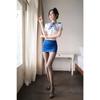 New Hot Sexy Lingerie Stewardess Cosplay Air Hostess Navy Uniform Nightclub OL Role Play Flight Attendant Costume Erotic Suit