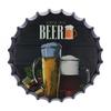 Metal Bottle Caps Wall Sign Plates - 14X14 Inches – Since-1810-Beer | Metal Wall Hanging Bottle Cap for Home, Farmhouse, Bar & Cafe Decoration