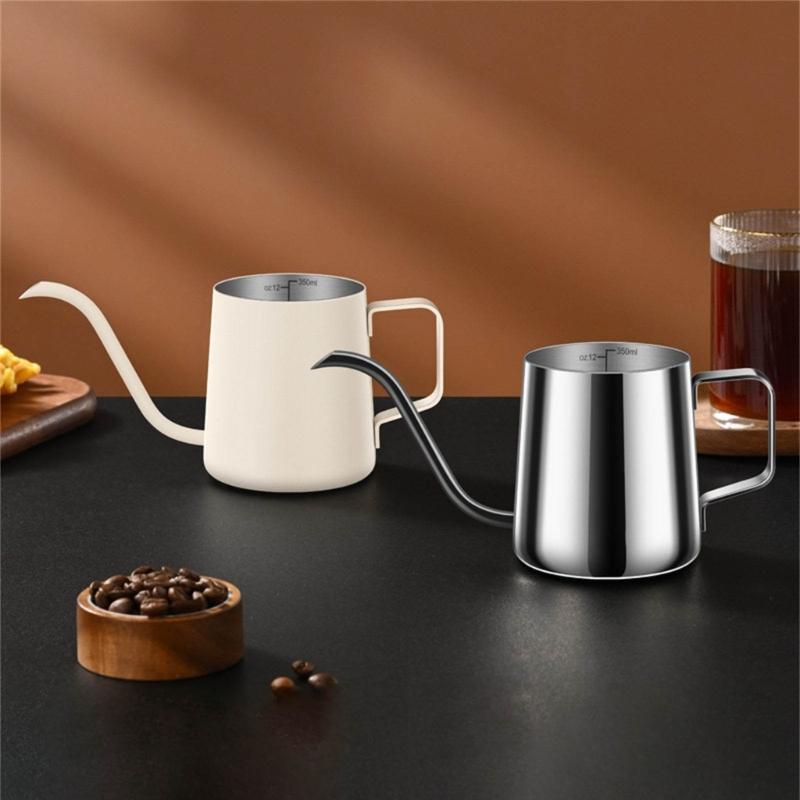 Нержавеющая сталь Ручная заварка кофе Горшки для кофе Пуроверы Чайники Длинные узкие носики Капающие чайники Чайники с гусиным горлышком