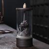 Держатель для благовоний, Держатель с драконом, Дракон, Керамическая подставка, Статуэтка-горелка в виде башни