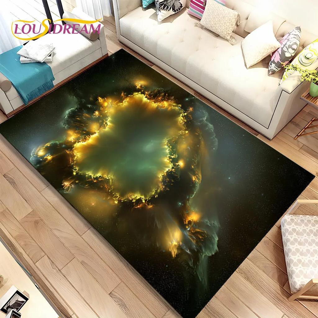 Коврик Galaxy Universe Space Stars, ковер для дома, гостиной, спальни, дивана, коврик для двери, детский нескользящий напольный коврик HD