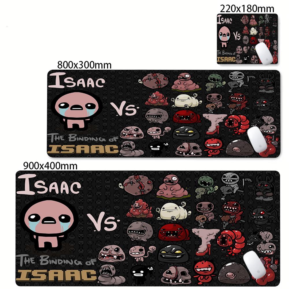 Anime The Binding Of Isaac Mousepad Game Keyboard Lock Edges Mice Pad Computer Accessories Non-slip Deskmats Pc Cabinet Mausepad