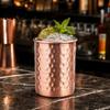 Long-lasting Stainless Steel Cup Hammered Cup, with Stable Base, Durable Wine Reusable Drinking Glass, Easy Care Copper Finish Unique Handcrafted