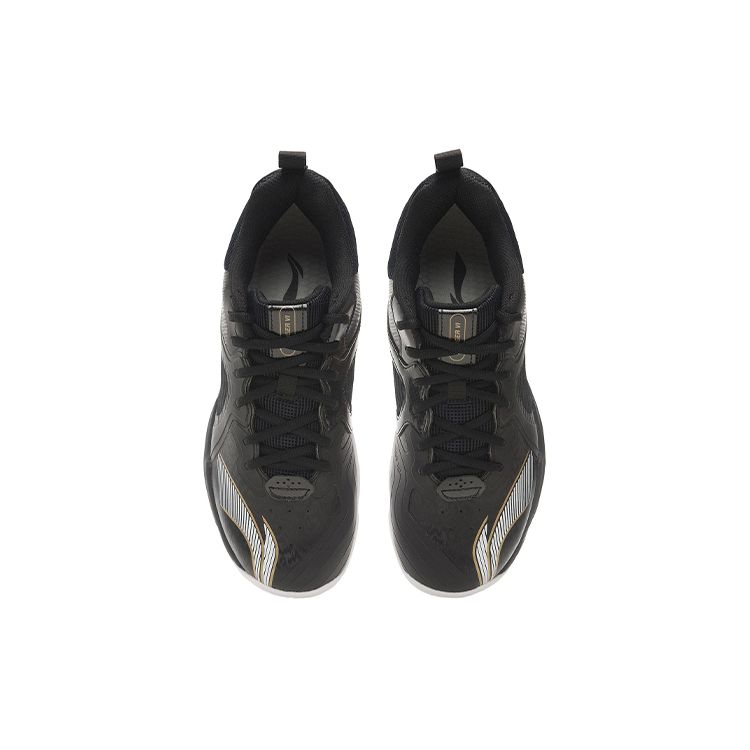 Подкладка Ranger 6 Lite Ткань Синтетическая кожа Амортизация Нескользящие Износостойкие Низкие Кроссовки для бадминтона Унисекс Кроссовки Черный Белый AYTS012-3