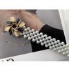Pearl Decorative Waist Chain High-End Elastic Waist Belt Women'S Waist Accessory Luxurious For Daily Commute Party